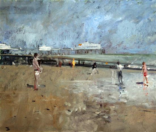 T J E The Cricketers at Bournemouth, 9.5 x 11.5in.